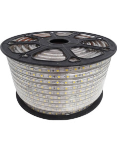 Banda LED Alb Cald 5050, 14.4W, 60 LED/m, IP65, 220V 2