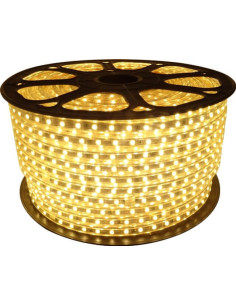 Banda LED Alb Cald 5050, 14.4W, 60 LED/m, IP65, 220V
