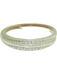 Banda LED 220V, 180 LED-uri/m, 14W, IP65, Alb Rece, 2835