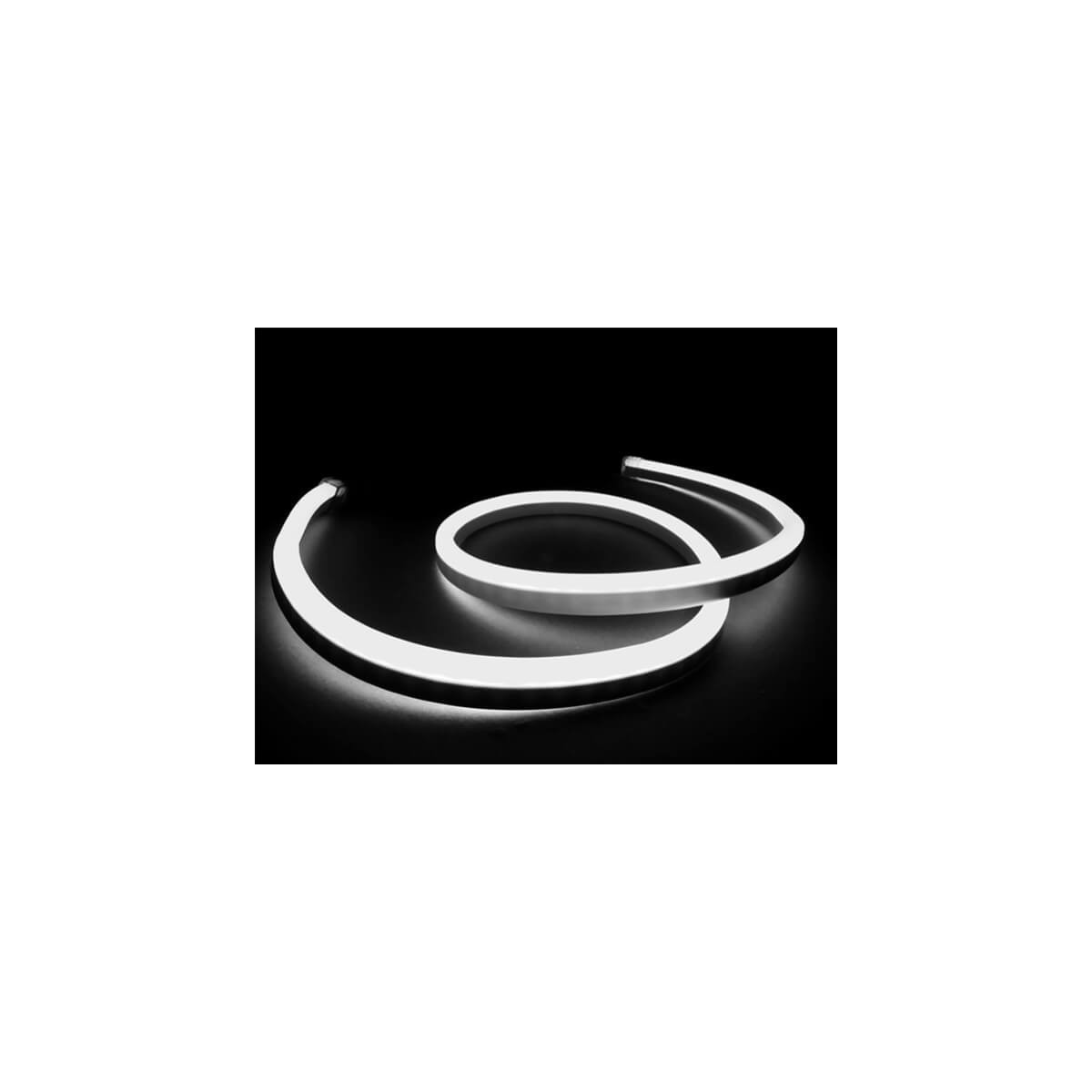 Neon Flex LED, 4.8W/m, 220V, Alb Rece, IP65 - 3