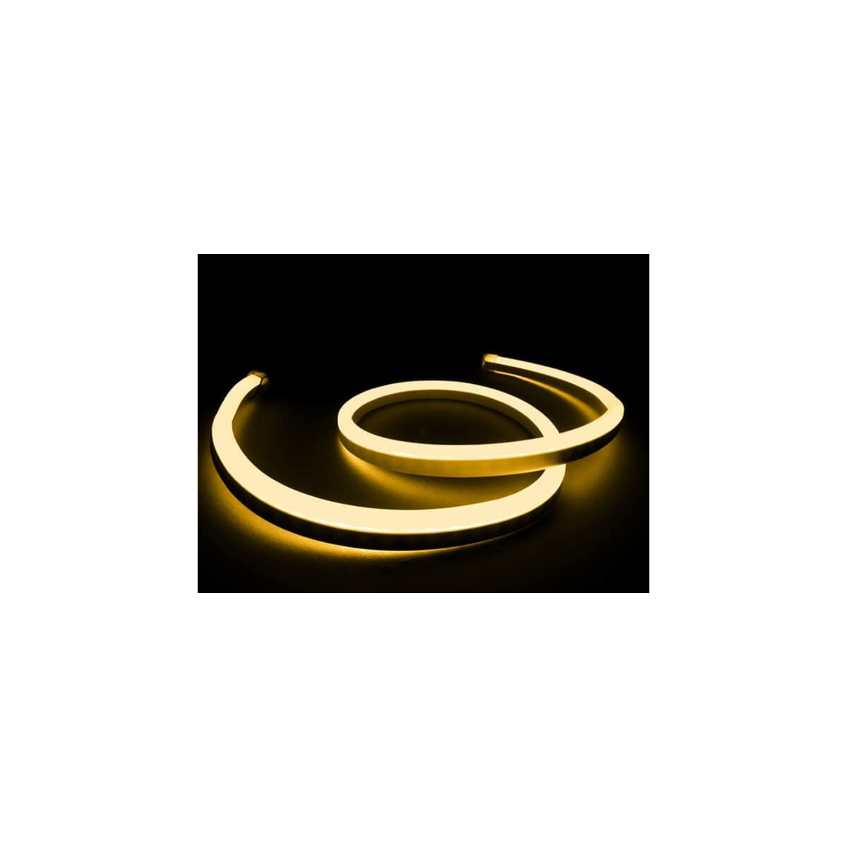 Neon Flex LED 220V, 4.8W/m, Alb Cald, IP65