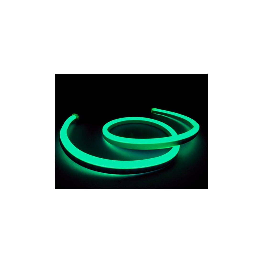 Neon Flex LED, 4.8W/m, Verde, IP65, 220V