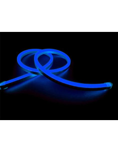 Neon Flex LED, 4.8W/m, Albastru, IP65, 220V 2
