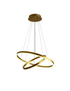 Lustra Aurie LED, 85W, Reglabila cu Telecomanda IR