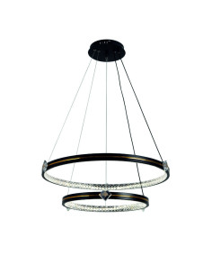 Lustra Neagra, LED 85W, Ajustabila cu Telecomanda IR