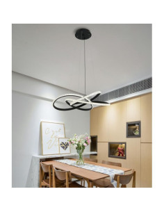 Lustra Neagra LED, Ajustabila, 86W 2