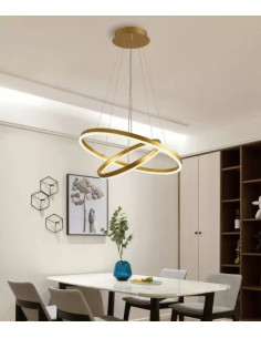 Lustra Aurie LED, 85W, Reglabila cu Telecomanda IR 2