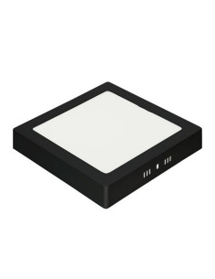 Aplica Patrata LED, 28W, Neagra, Lumina Rece