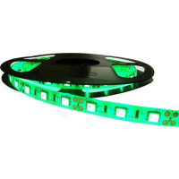 Banda LED Verde 3528, 60 LED/m, 4.8W, IP65, 12V - 3