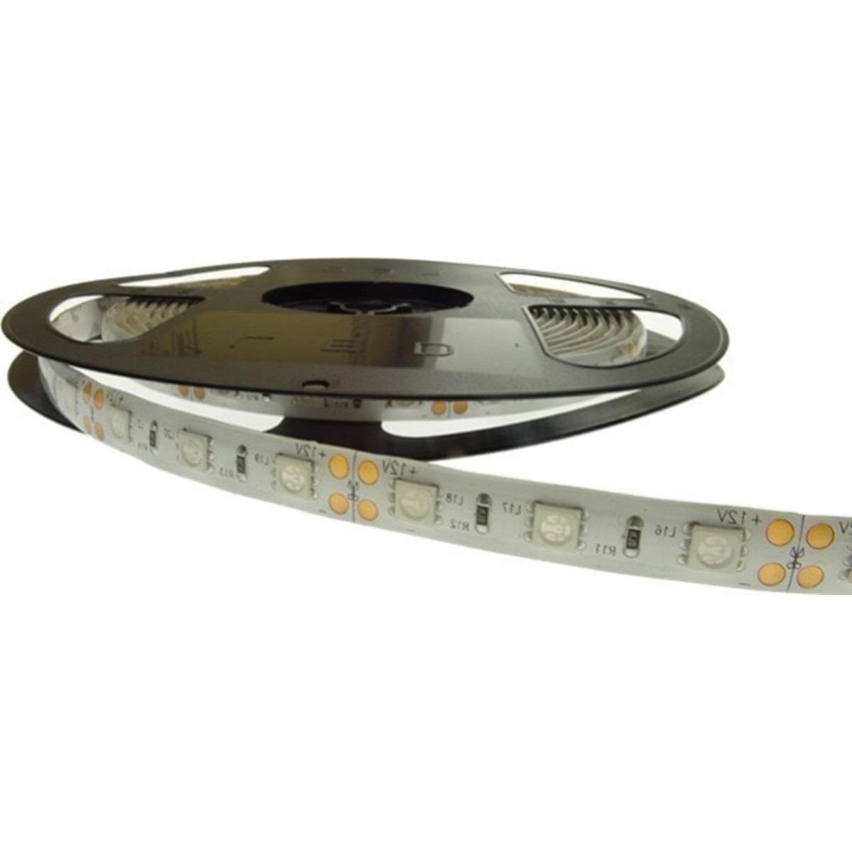 Banda LED Verde 3528, 60 LED/m, 4.8W, IP65, 12V