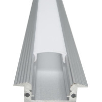 Profil Aluminiu Liniar, 100cm, Dispersor Mat, Incastrat - 8
