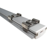 Profil Aluminiu Liniar, 100cm, Dispersor Mat, Incastrat - 6