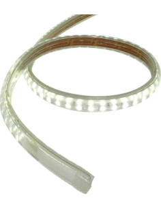 Banda LED 220V, 180 LED-uri/m, 14W, IP65, Alb Rece, 2835