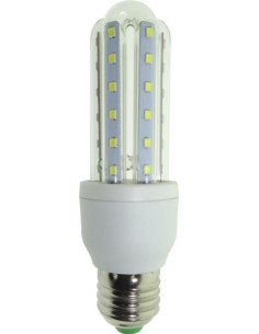 Bec 3U LED E27, 7W, Alb Cald, 220V