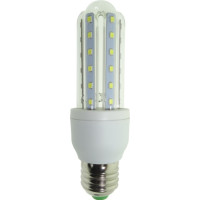 Bec 3U LED E27, 7W, Alb Cald, 220V