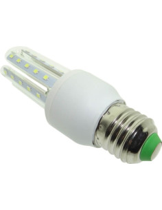 Bec 3U LED E27, 7W, Alb Cald, 220V