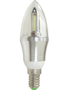 Bec Lumanare LED E14 4W, Alb Rece, 220V