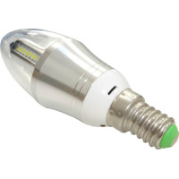 Bec Lumanare LED E14 4W, Alb Rece, 220V - 3