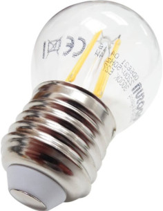 Bec Sferic LED 4W E27, Alb Cald