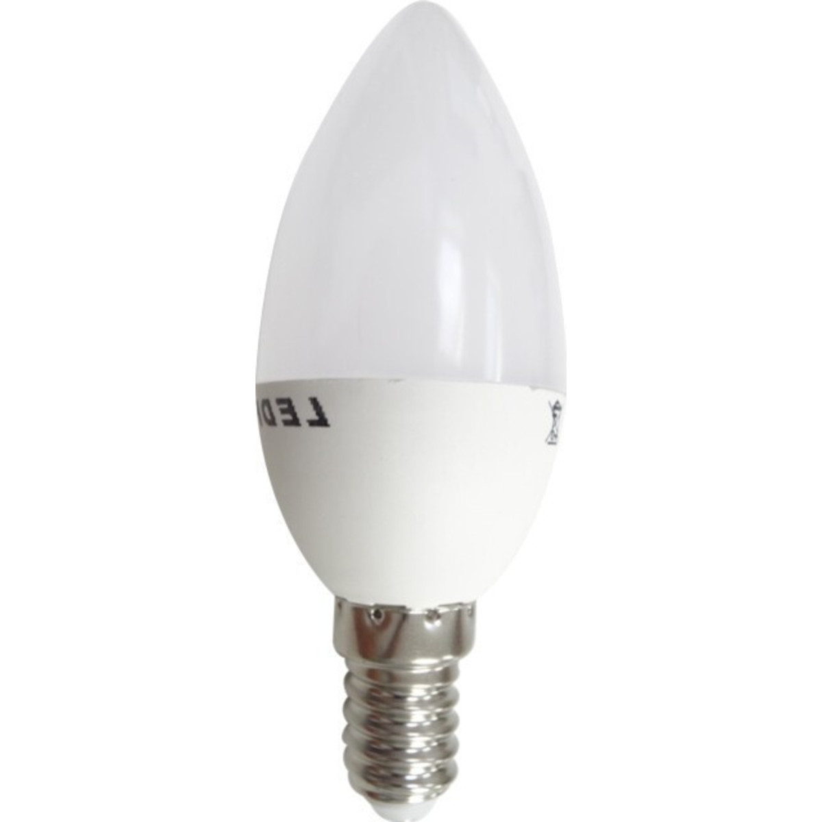 Bec LED Mat E14, 4W, Lumanare, Alb Cald, SMD