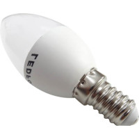 Bec LED Mat E14, 4W, Lumanare, Alb Cald, SMD - 4