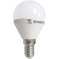 Bec LED Sferic E14, 4W, Mat, Alb Cald
