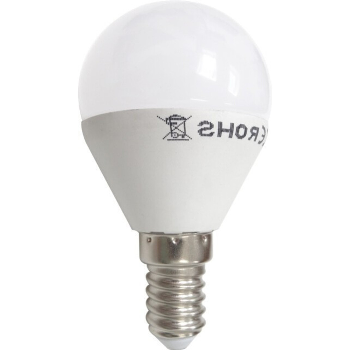 Bec LED Sferic E14, 4W, Mat, Alb Cald