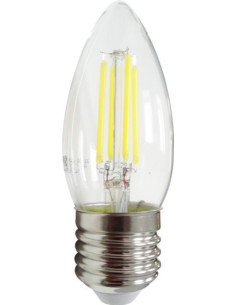 Bec Filament LED C35, Bec 4W, E27, Lumina Alba Rece