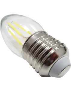 Bec Filament LED C35, Bec 4W, E27, Lumina Alba Rece