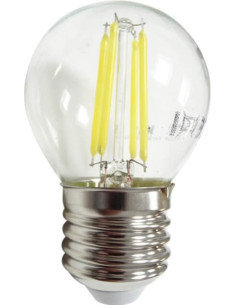 Bec Filament LED G45, 4W, E27, Lumina Rece Alba