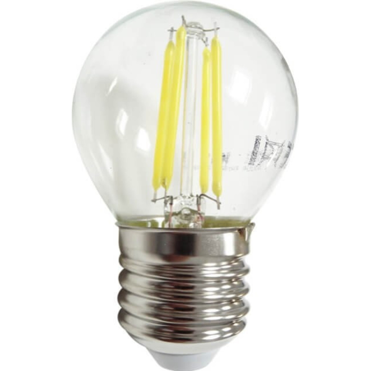 Bec Filament LED G45, 4W, E27, Lumina Rece Alba