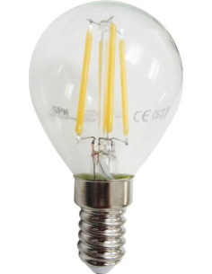 Bec Filament LED E14, 4W, G45, Lumina Calda