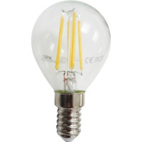 Bec Filament LED E14, 4W, G45, Lumina Calda