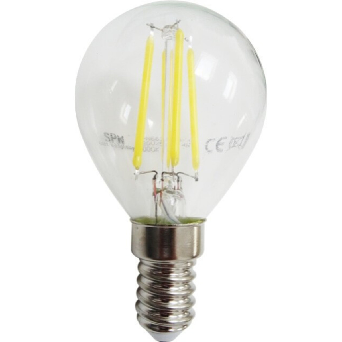 Bec Filament LED G45, 4W, E14, Lumina Rece