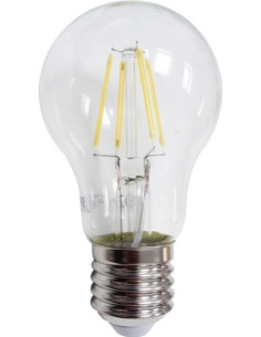 Bec Filament LED E27, 6W, A55, Lumina Naturala Alba