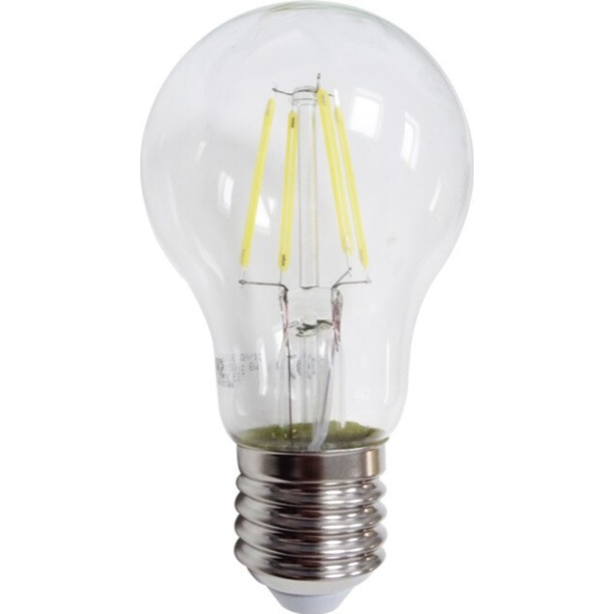 Bec Filament LED E27, Alb Rece, 6W, A60