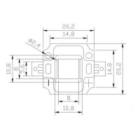 Cip COB LED 10W, Alb Rece - 5