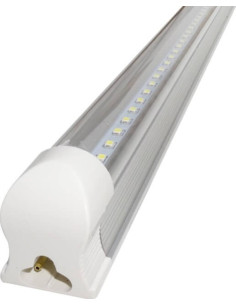Corp LED T8, 60cm, 8W, Alb Rece, Transparent