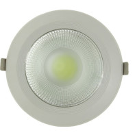 Spot LED COB 20W, Rotund, Alb Rece - 3