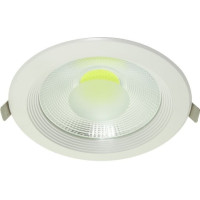 Spot LED COB 20W, Rotund, Alb Rece
