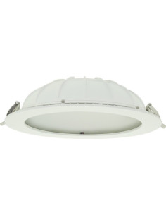 Spot Downlight LED Rotund 30W, Alb Rece, Iluminat Indirect