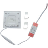 Spot LED Slim 3W, Patrat Mat, Alb Cald/Rece - 5