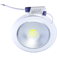 Spot LED Rotund 15W Cu Geam, Alb Rece, COB - 3