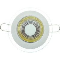 Spot LED 5W COB, Rotund cu Geam, Alb Rece