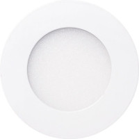 Spot LED Slim 6W, Rotund, Alb Mat, Alb Cald