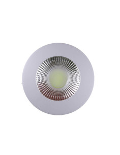 Spot LED Transparent Rotund, 10W, Alb Rece, COB