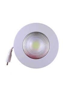 Spot LED COB 5W, Alb Rece, Rotund, IP20, 220V