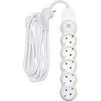 Prelungitor 5 Prize Schuko, Cablu 3x1.5mm, Lungime 3m, Intrerupator