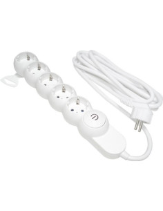 Prelungitor 5 Prize Schuko, Cablu 3x1.5mm, Lungime 3m, Intrerupator
