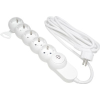 Prelungitor 5 Prize Schuko, Cablu 3x1.5mm, Lungime 3m, Intrerupator - 3